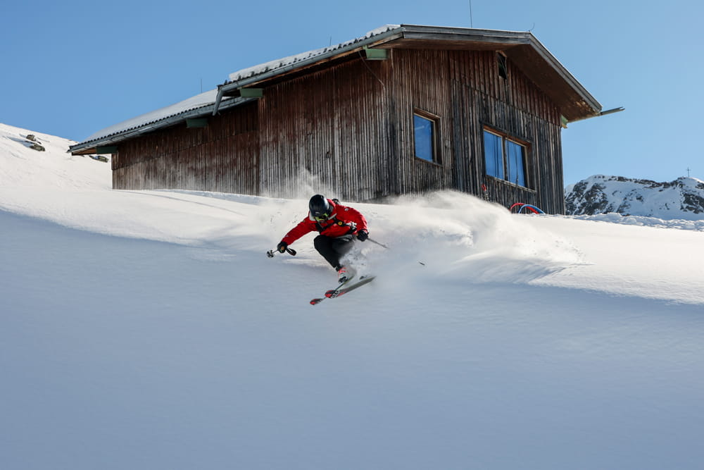 Freeride Sprung Skischule Hochzeiger