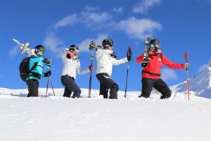 skischule gruppe hochzeiger urlaub