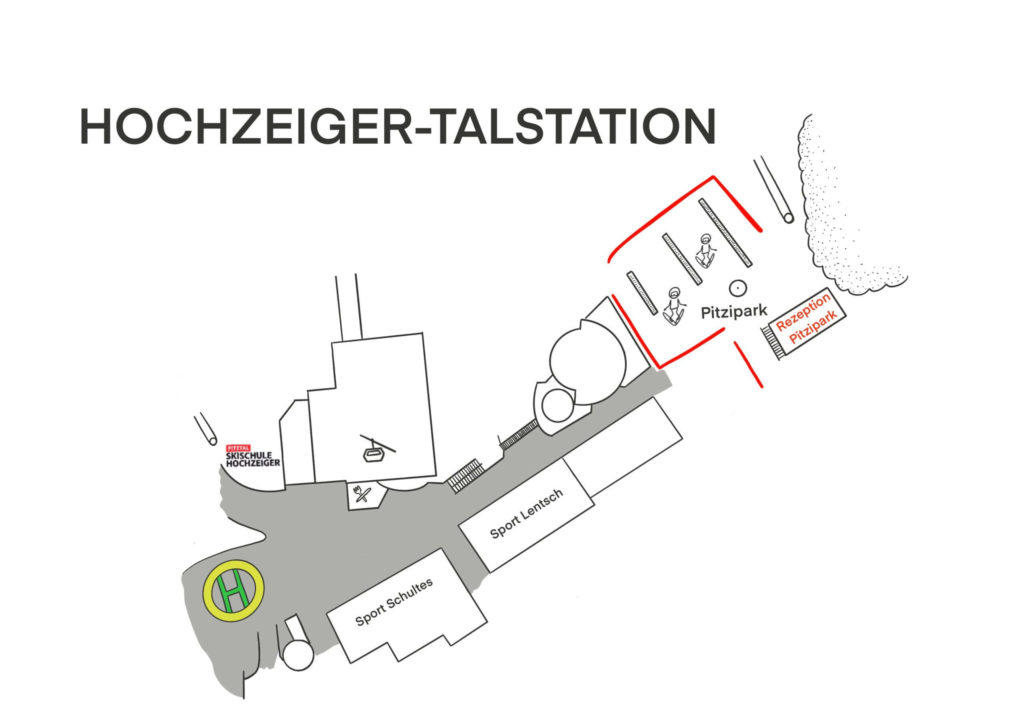 Uebersichtskarte Talstation Hochzeiger