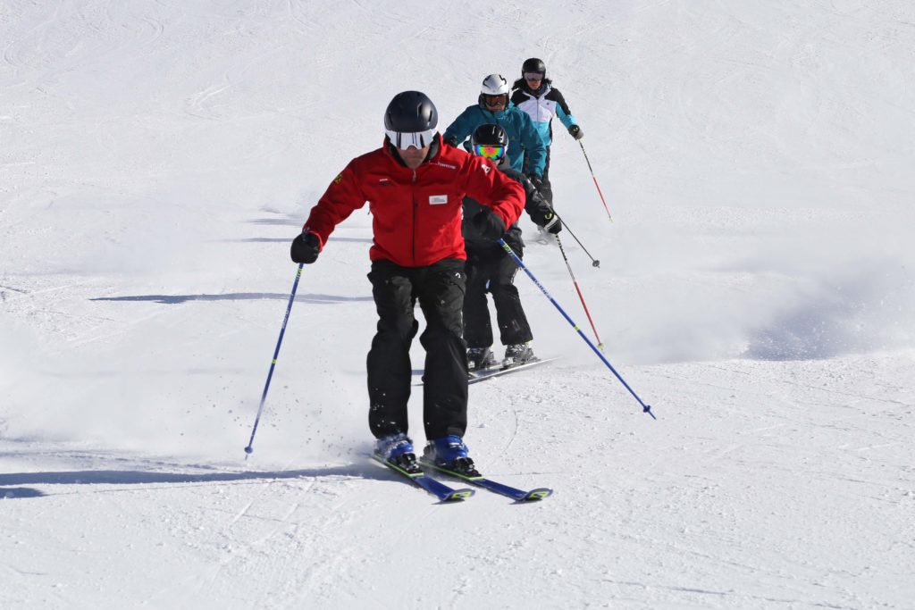 Skiing in Pitztal at the Hochzeiger