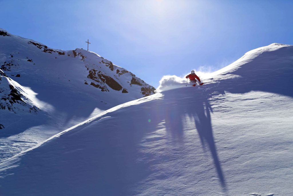 Skifahren im freien Gelände
